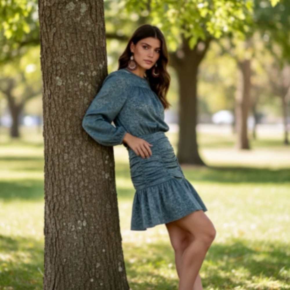 Current Air Ruched Mini Dress Size Medium